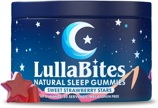 - Natural Sleep Gummies - Made in USA - with 5-HTP, L-Theanine, Magnesium & Valerian Root - Melatonin Free - Vegan - Halal - Sugar, Gluten Free - Sweet Strawberry - 60 Gummies - 30 Servings